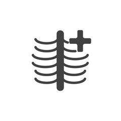 Ribs icon. Chest symbol modern, simple, vector, icon for website design, mobile app, ui. Vector Illustration