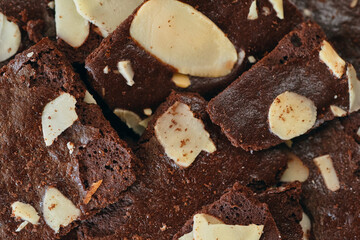 Background of crispy brownies cracker