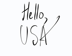 hello america, plain text and country greetings
