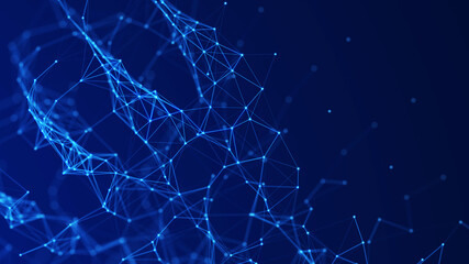 Digital communication of points. Technological background. Network connection structure. 3D