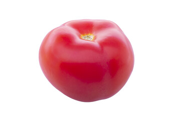 Ripe tomato isolated on white background