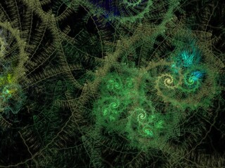 Imaginatory fractal background Image