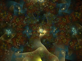 Imaginatory fractal background Image
