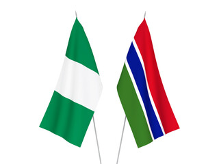 Nigeria and Republic of Gambia flags