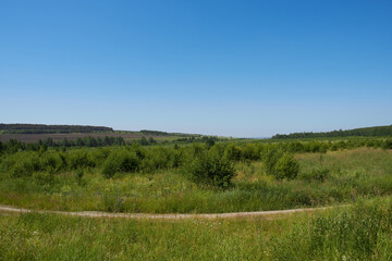 Hills in Mordovia, Russia.