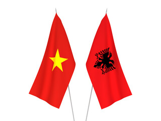 Vietnam and Albania flags