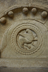 Monasterio de San Juan de la Peña.Grifo,panteon de nobles(s.XI) . Serrablo.Huesca.España.