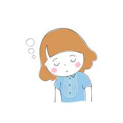 若い女性の表情バリエーション