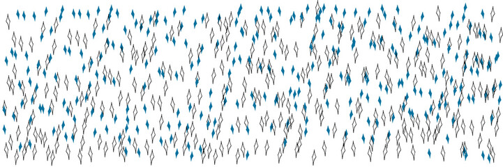 vector illustration, pattern of small black and turquoise rhombuses