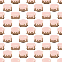 Cream choco cake tasty seamless background pattern - 362302707
