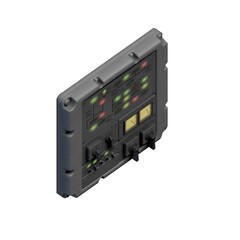 Obraz premium 3D rendering of a switchboard and control block