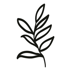 Leaves. Vector botanical illustration on a white isolated background. Sketch. Perfect for invitations, cards, quotes, blogs, posters.