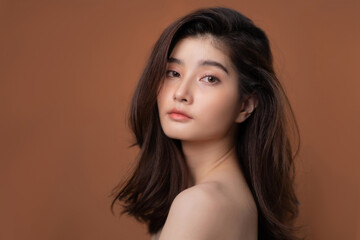 Beautiful asian woman with a beautiful face