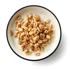 bowl of wheat honey grains