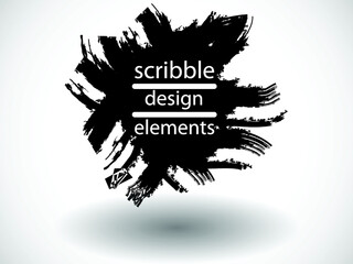 Vector scribble design elements