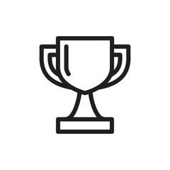 trophy icon vector symbol template