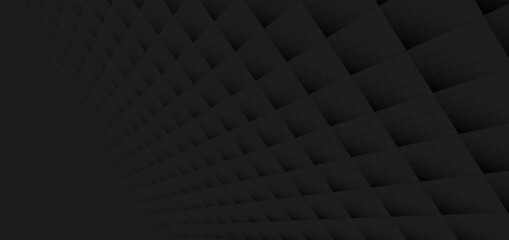 Fototapeta premium Abstract banner web geometric black square pattern corporate design background.
