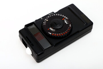 Old and vintage analog ambient and flash light meter