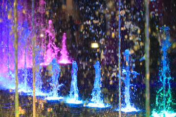  fountain in the dark