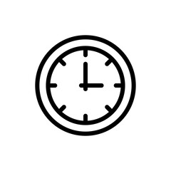 clock icon vector symbol template