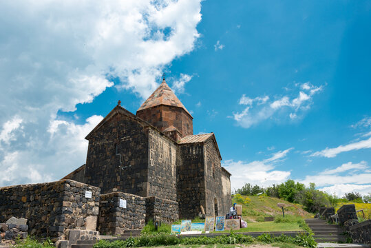 Sevanavank Monastery. a famous Historic site in Sevan, Gegharkunik, Armenia.