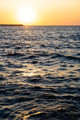 Fototapeta premium beautiful photo of sunset at sea