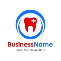 dental or tooth logo vector template. Suitable for business, web, health, technology, art and design