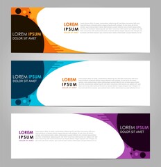 Business Vector abstract banner design template. Collection of web banner template. Abstract geometric web design banner template. can used for header, footer, layout, letterhed, landing page