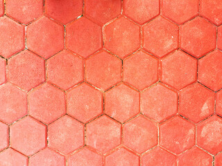 color Hexagonal block bricks texture