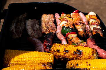 grilled barbecue yellow food and drink