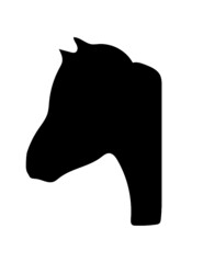 horse head silhouette