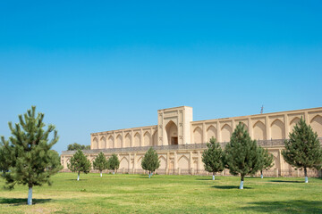 Fototapeta na wymiar Khudoyar Khan Palace. a famous historic site in Kokand, Uzbekistan.