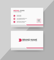 modern business card template, minimal business card design.