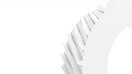 3d illustration gear, mechanical background, wallpaper with empty space, copy space for logo or text.