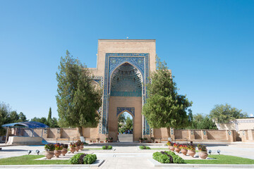Obraz premium Gur-e-Amir Mausoleum. a famous world heritage site in Samarkand, Uzbekistan.
