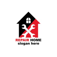 Home Repair Logo Template Design,
