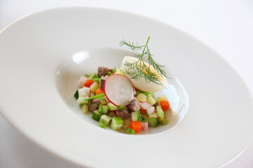 Cold vegetable soup