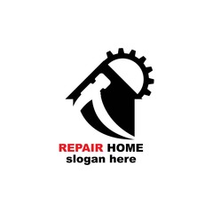 Home Repair Logo Template Design,

