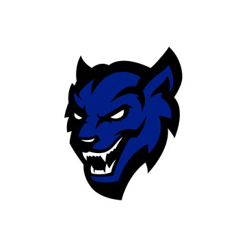 Werewolf sport logo mascot