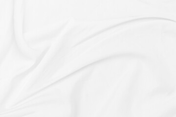 Fototapeta na wymiar White cloth background soft wrinkled fabric patrem and surface. White colth soft background. White fabric wrinkles.