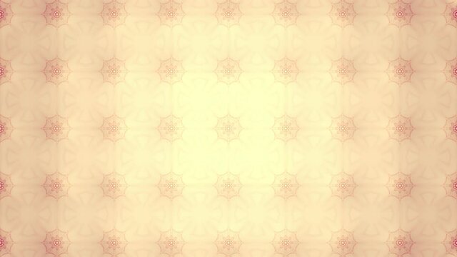 Abstract background of symmetric flowers and geometric shapes. looped animation
