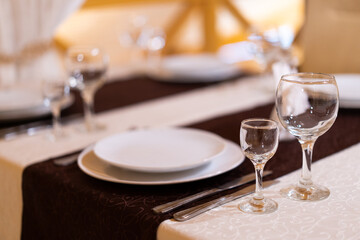 set of cutlery for dinner at the table