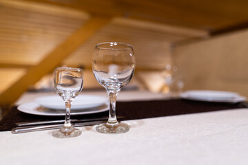 set of cutlery for dinner at the table