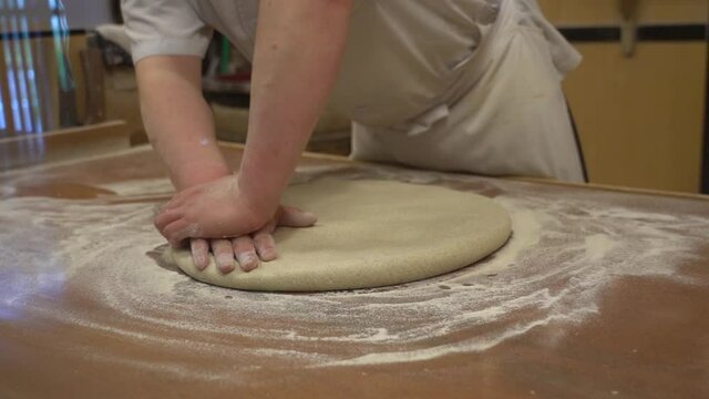 Making Japanese "SOBA" noodle