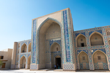 Fototapeta na wymiar Ulugh Beg Madrasa in Bukhara, Uzbekistan. it is a part of the World Heritage Site Historic Centre of Bukhara.