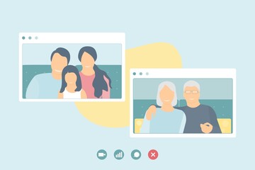 Family video call background 1