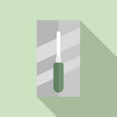 Worker trowel icon. Flat illustration of worker trowel vector icon for web design