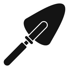Hand trowel icon. Simple illustration of hand trowel vector icon for web design isolated on white background