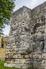Ruins of Royal Castle in Senlis. Castle was place of election of Hugh Capet in 987 (completely...