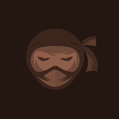 Ninja vector logo template  - Eps 10